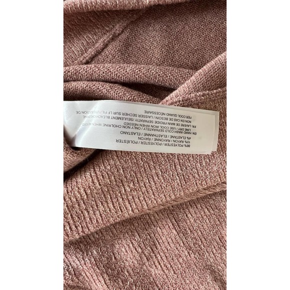 Band of Gypsies Womens Corinna Knit Crew Neck Pullover Sweater Pink/rose L - Picture 6 of 11